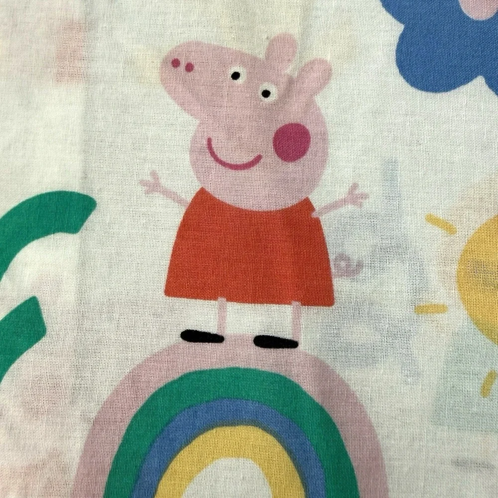 Peppa Pig Marks & Spencer Standard Twin Pillow Case Slip Cover Cotton Blend Pink